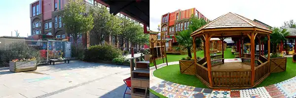 Banga Bethnal Green Nuesery Before  and After