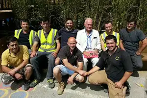 Team of Playground contractors